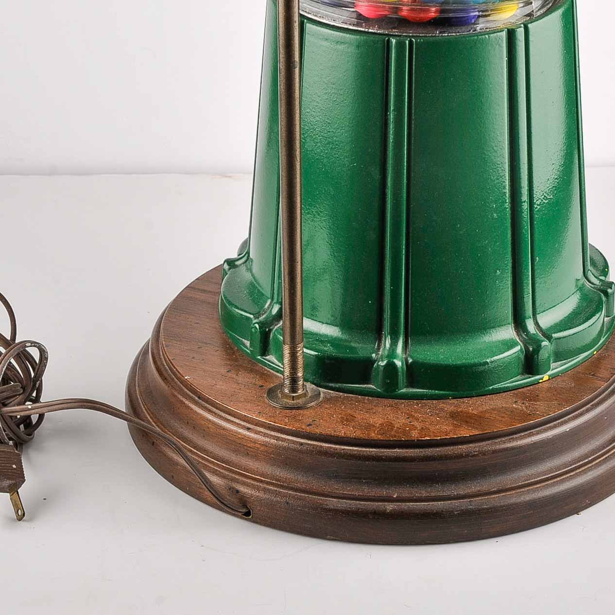 Vintage Gumball Machine Lamp