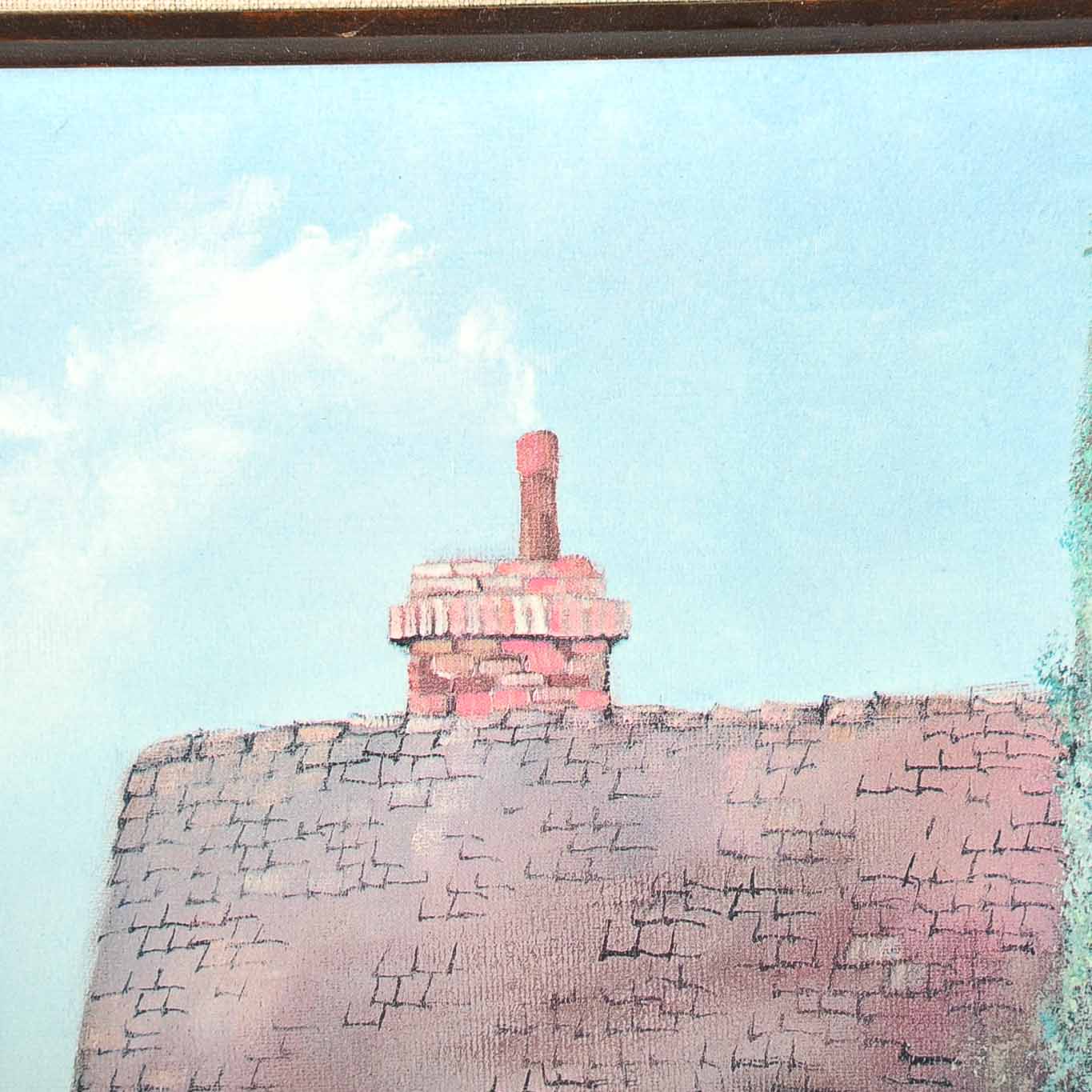 Marty Bell Offset Lithograph "Shere Village Antiques"