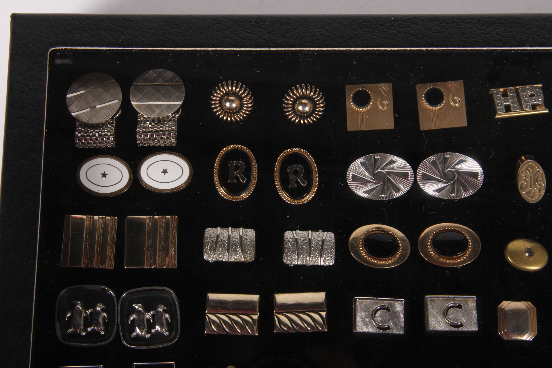 Thirty-six Pair of Vintage Cufflinks in Presentation Box