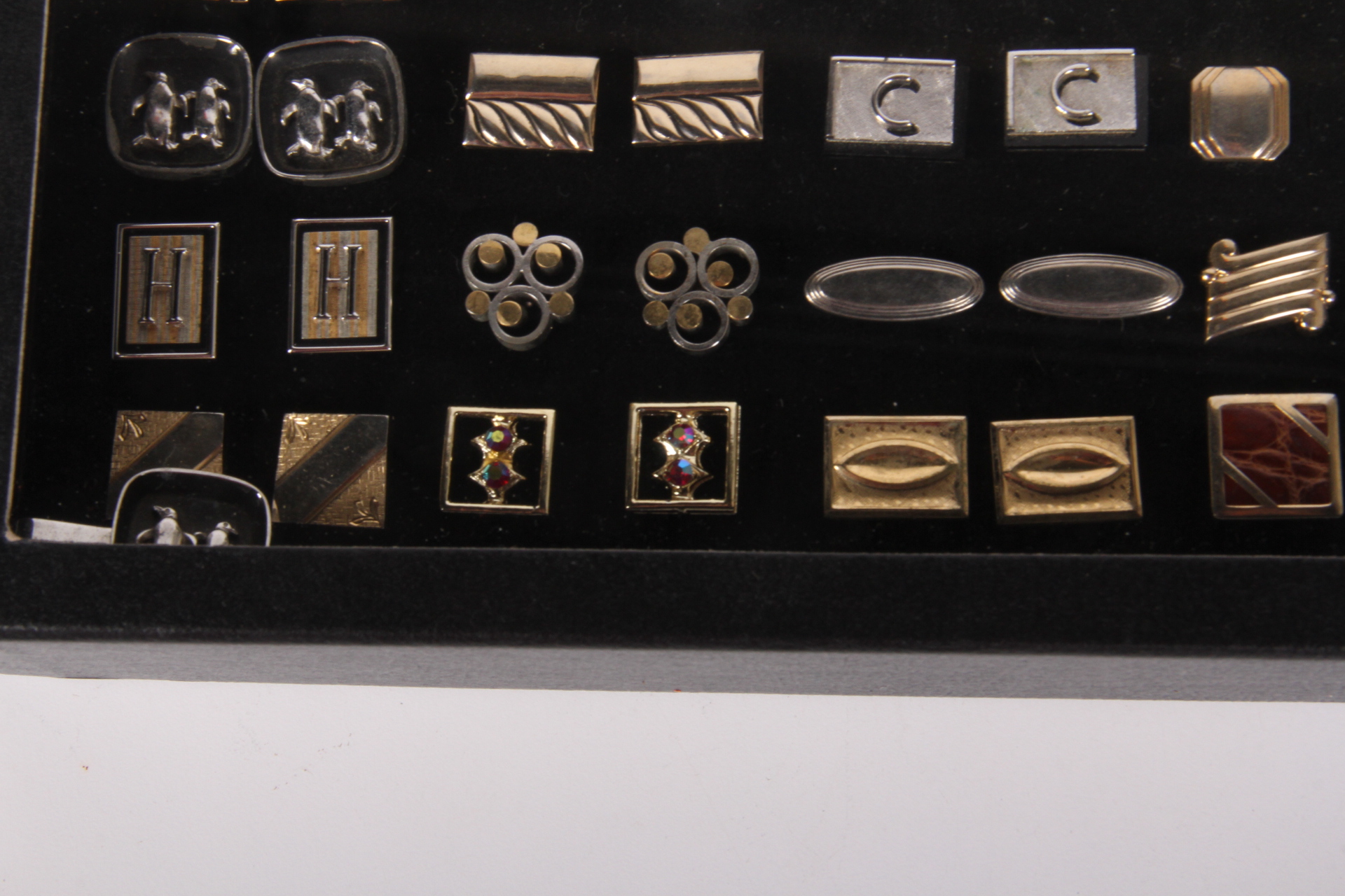 Thirty-six Pair of Vintage Cufflinks in Presentation Box
