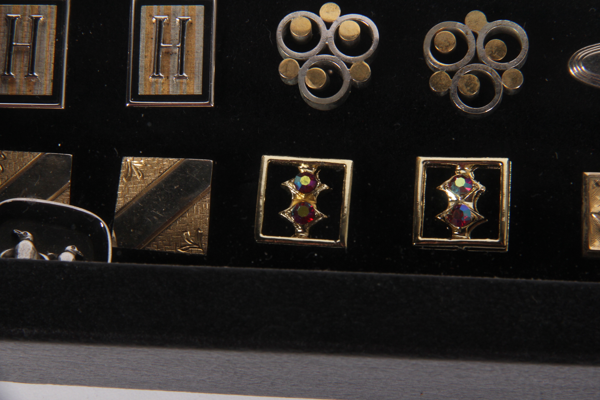 Thirty-six Pair of Vintage Cufflinks in Presentation Box