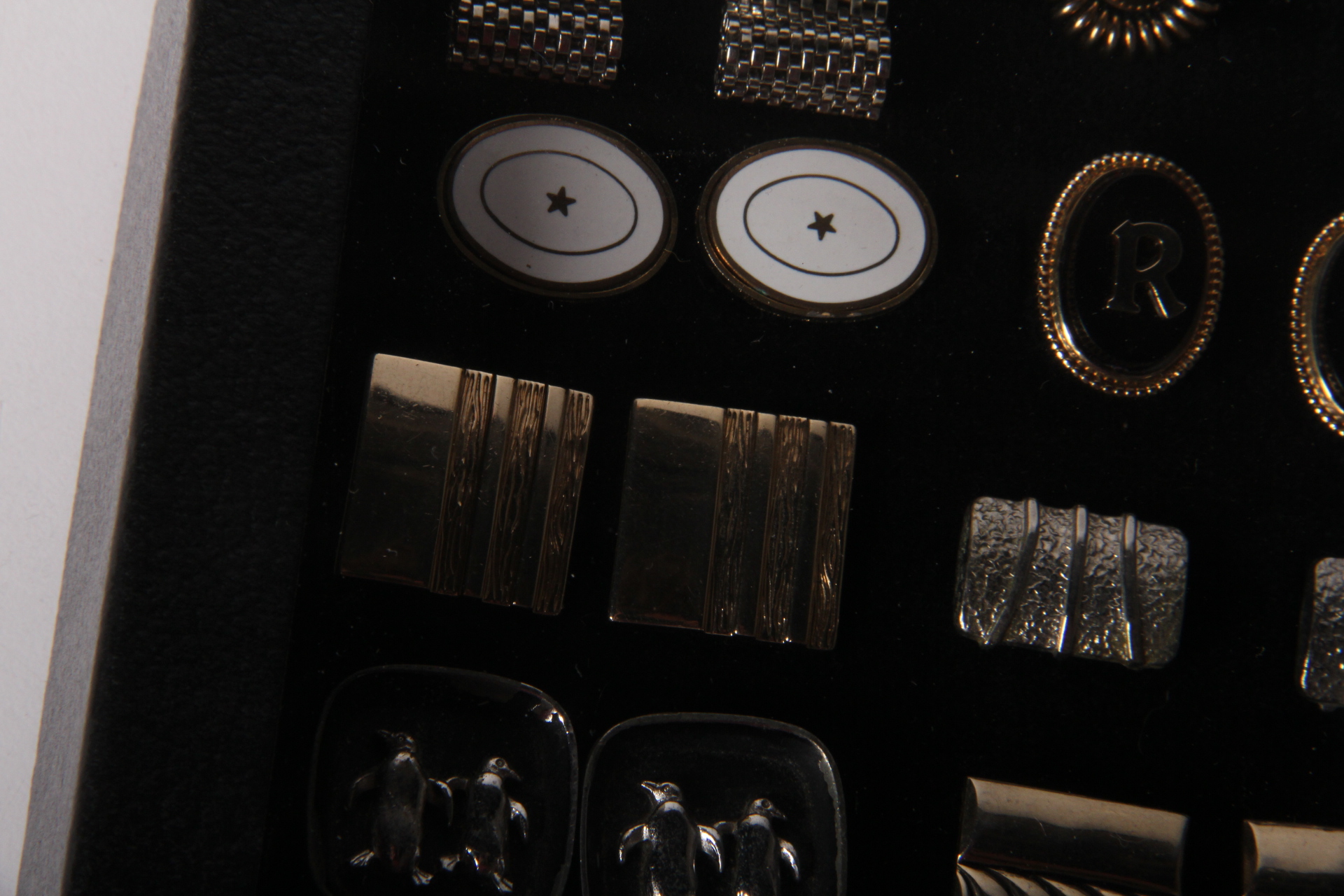 Thirty-six Pair of Vintage Cufflinks in Presentation Box