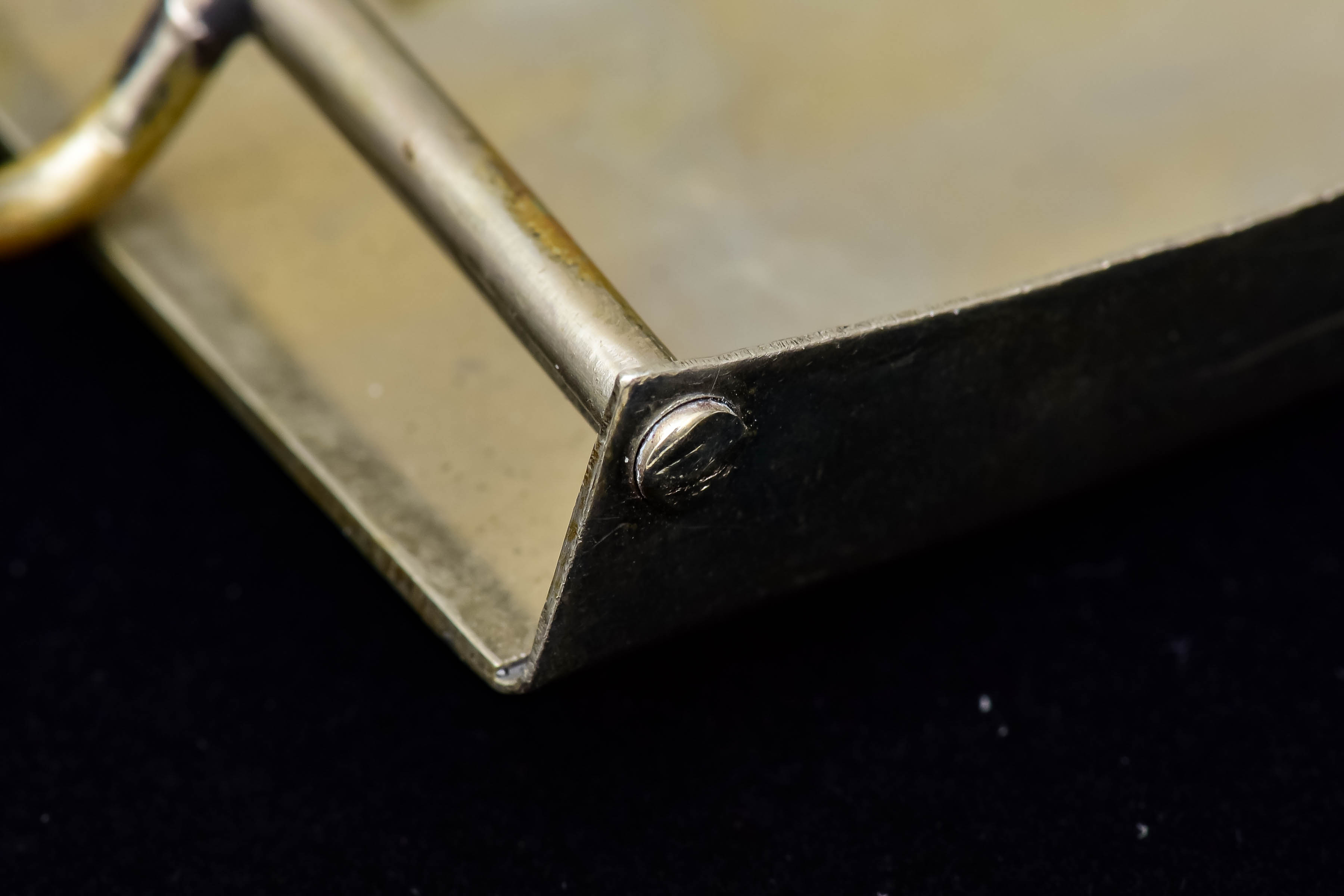 Vintage Terrazzo Inlaid Alpaca Silver Mexico Belt Buckle