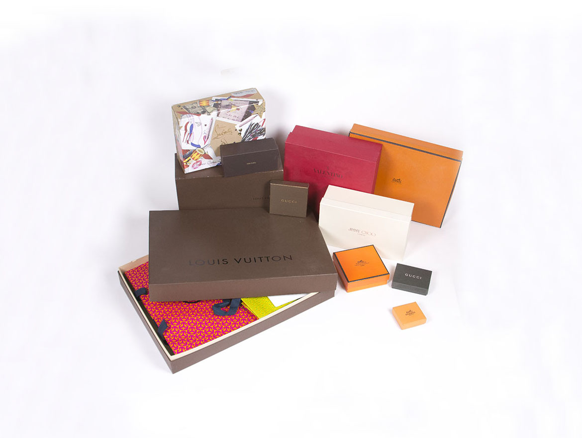 Collection of Designer Boxes and Bags
