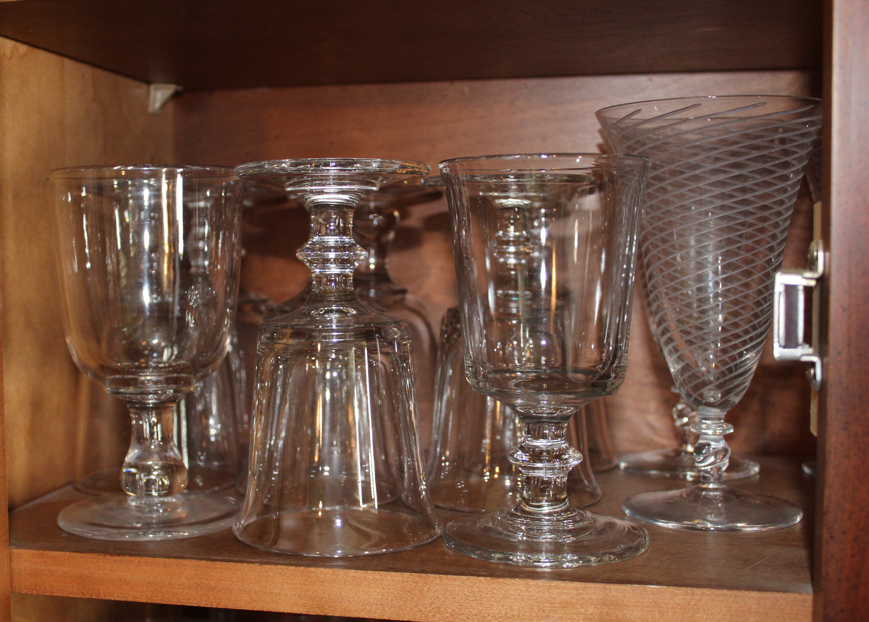 Glassware Cabinet Lot