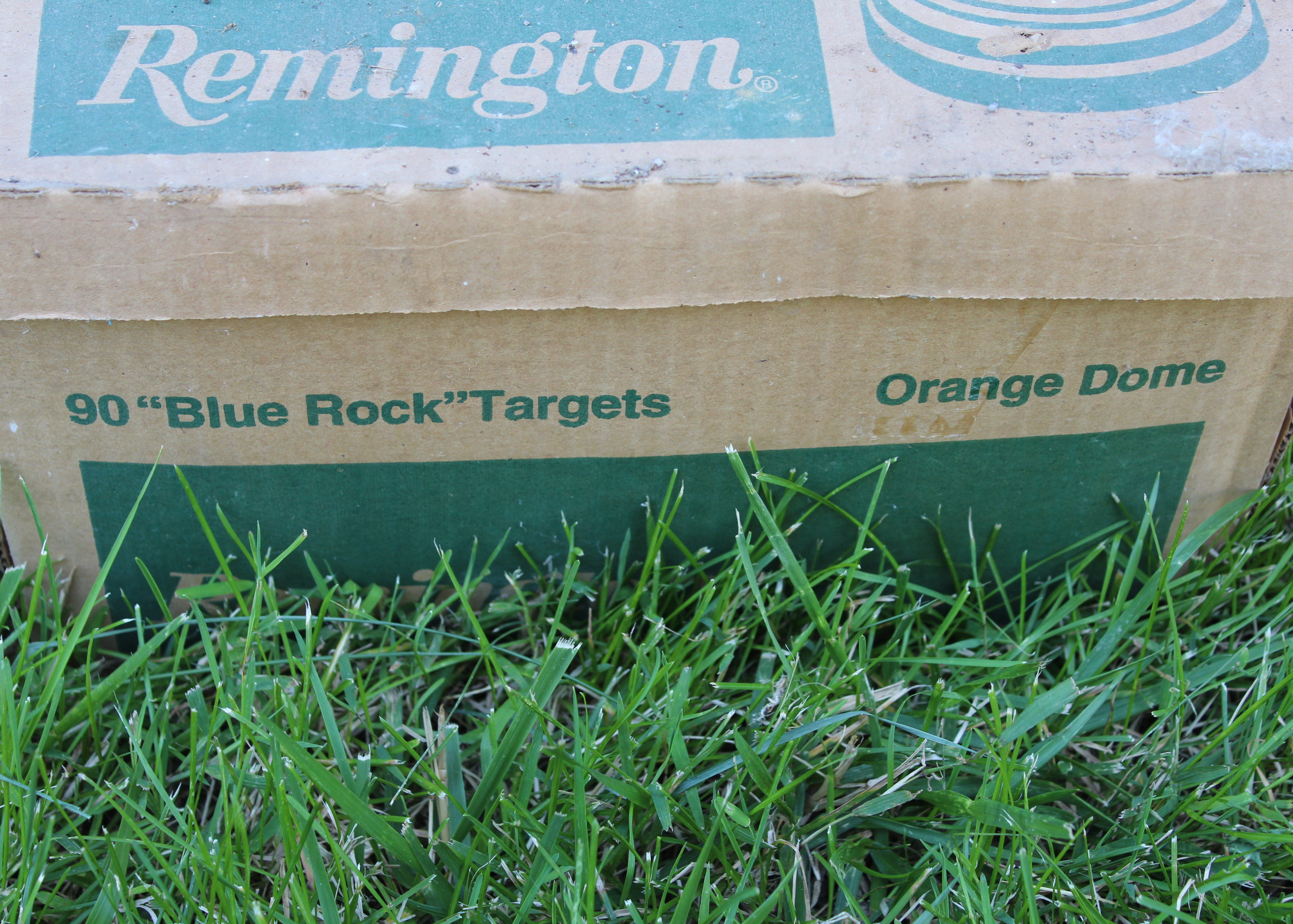 Vintage Manual Pull Trap Thrower and Box of Clays