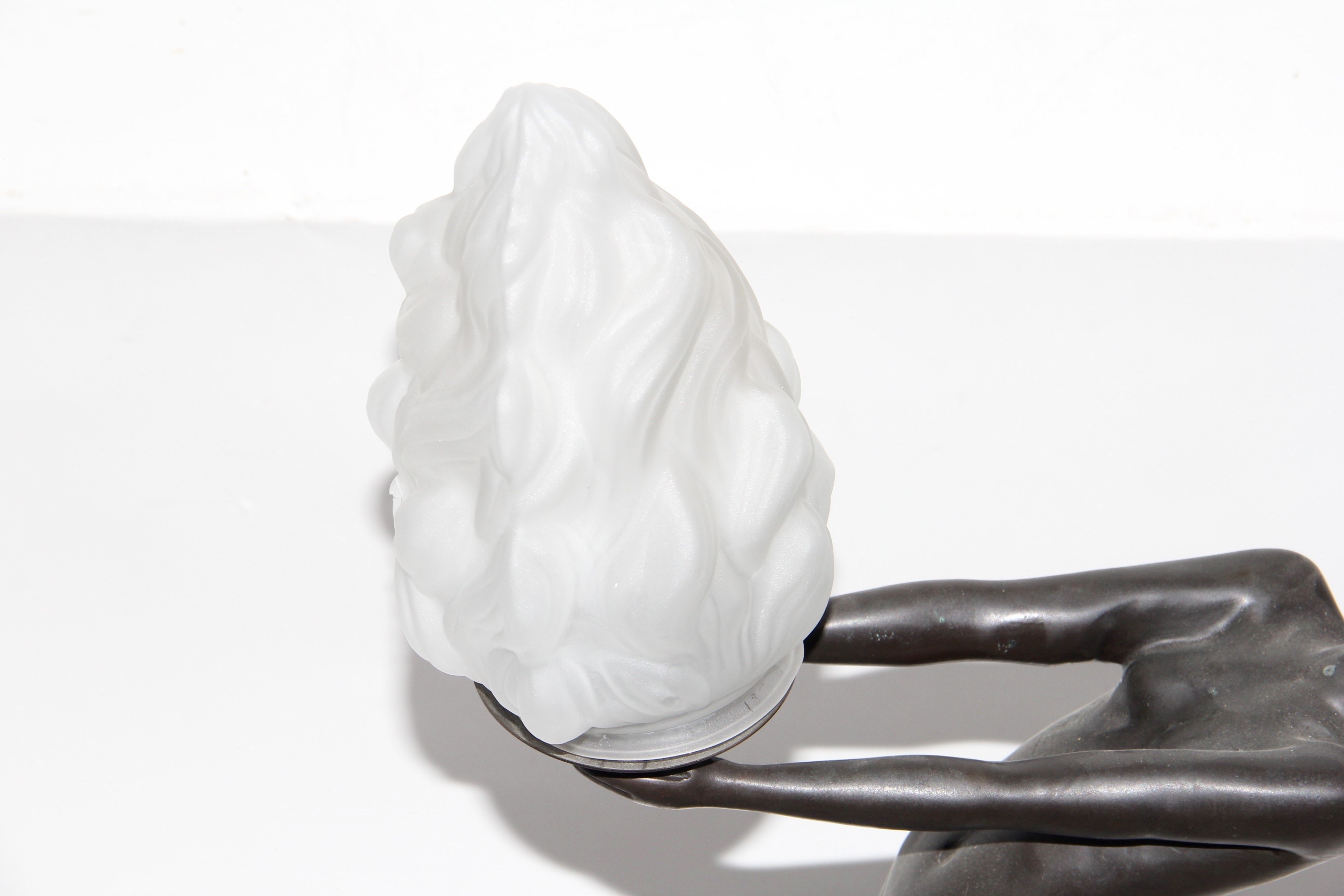 Art Deco-Style Bronze Table Lamp