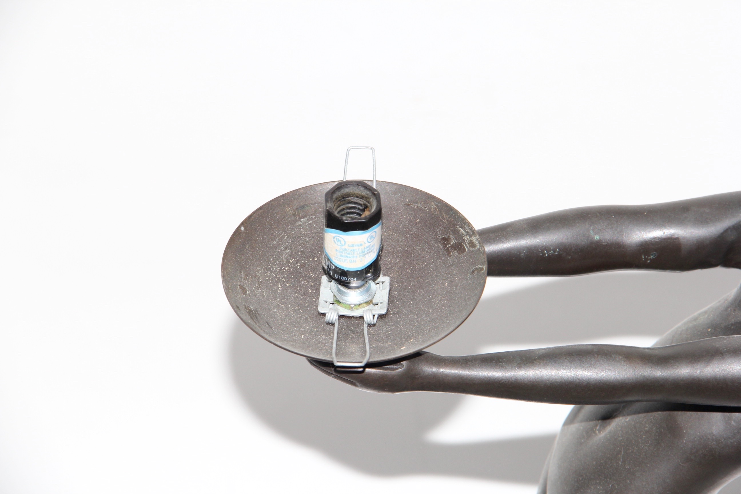 Art Deco-Style Bronze Table Lamp