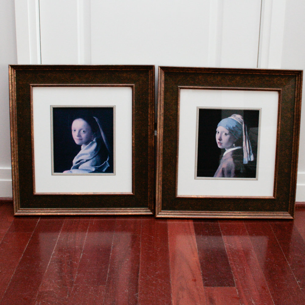 Pair of Framed Vermeer Prints