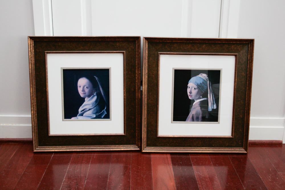 Pair of Framed Vermeer Prints