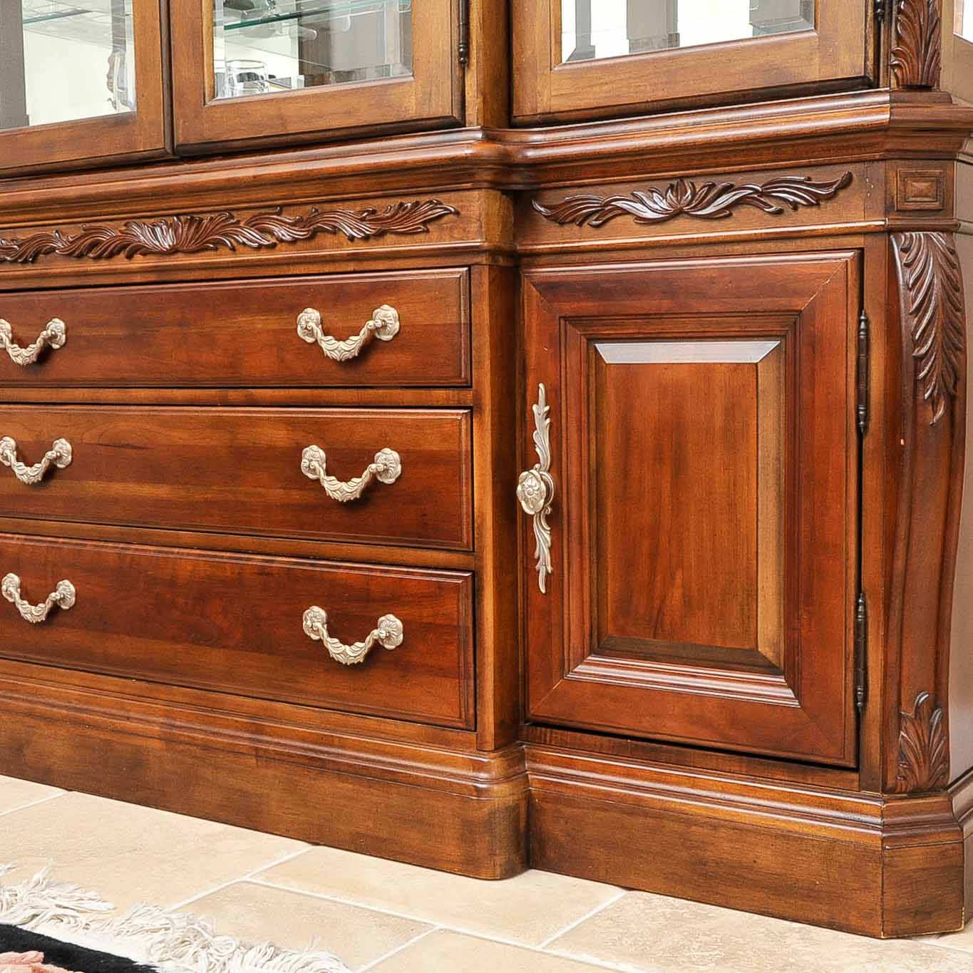 American Drew Bob Mackie Breakfront China Cabinet