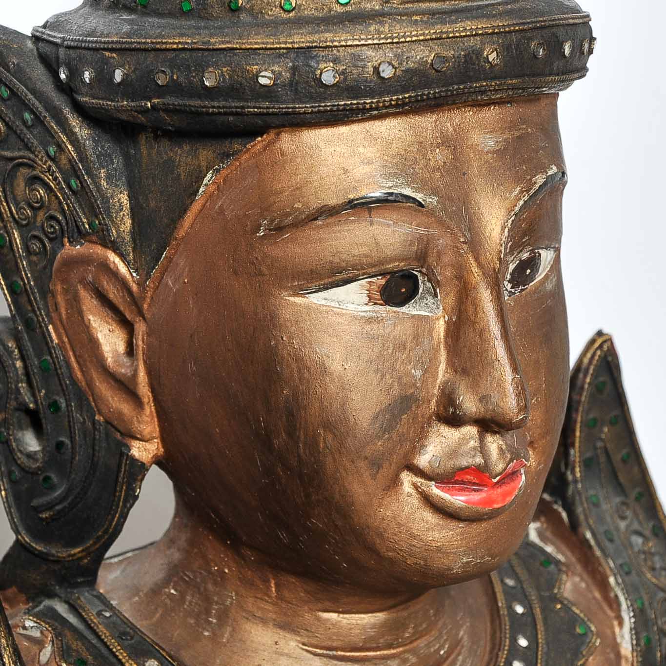 Pair of Thai Thepanom Statues