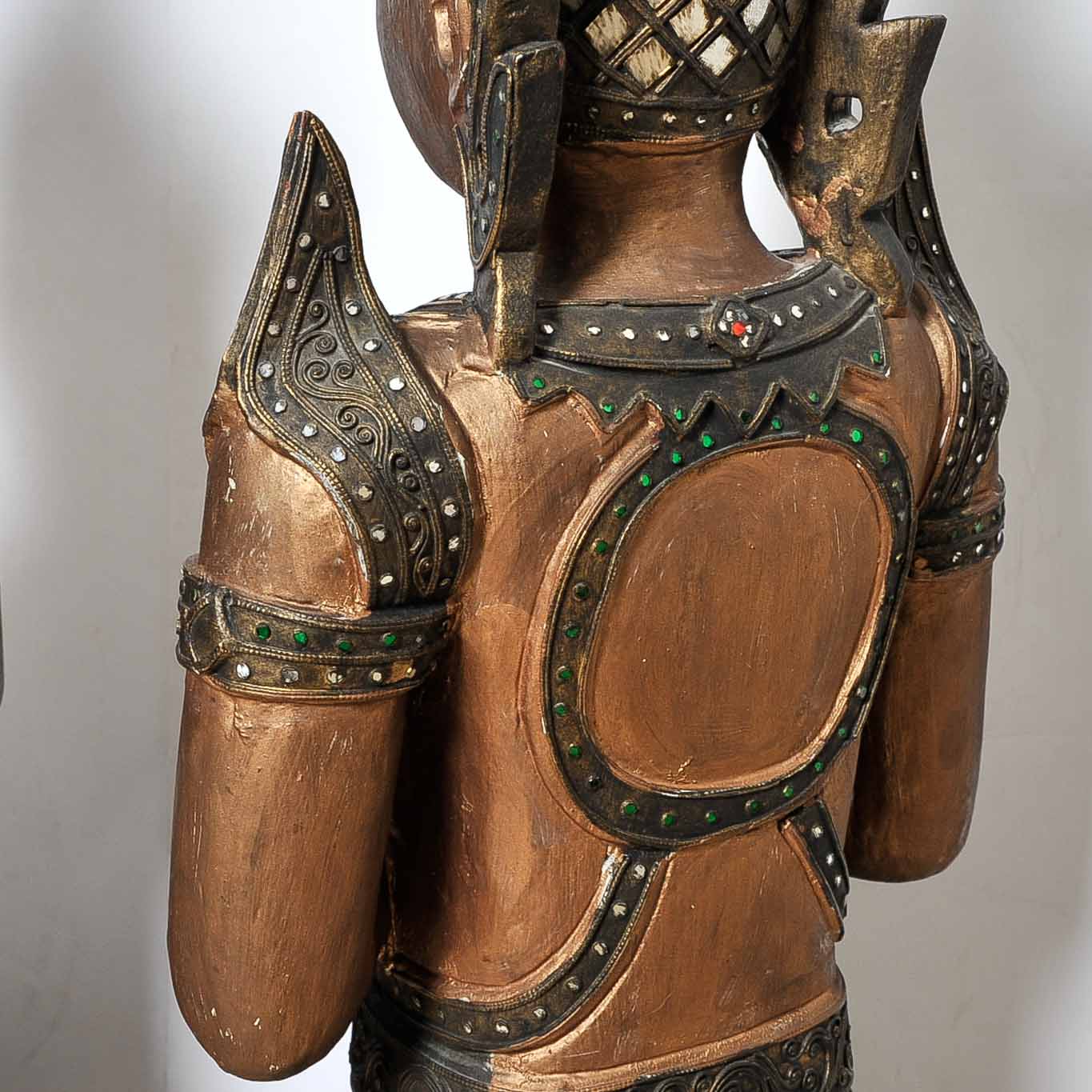 Pair of Thai Thepanom Statues