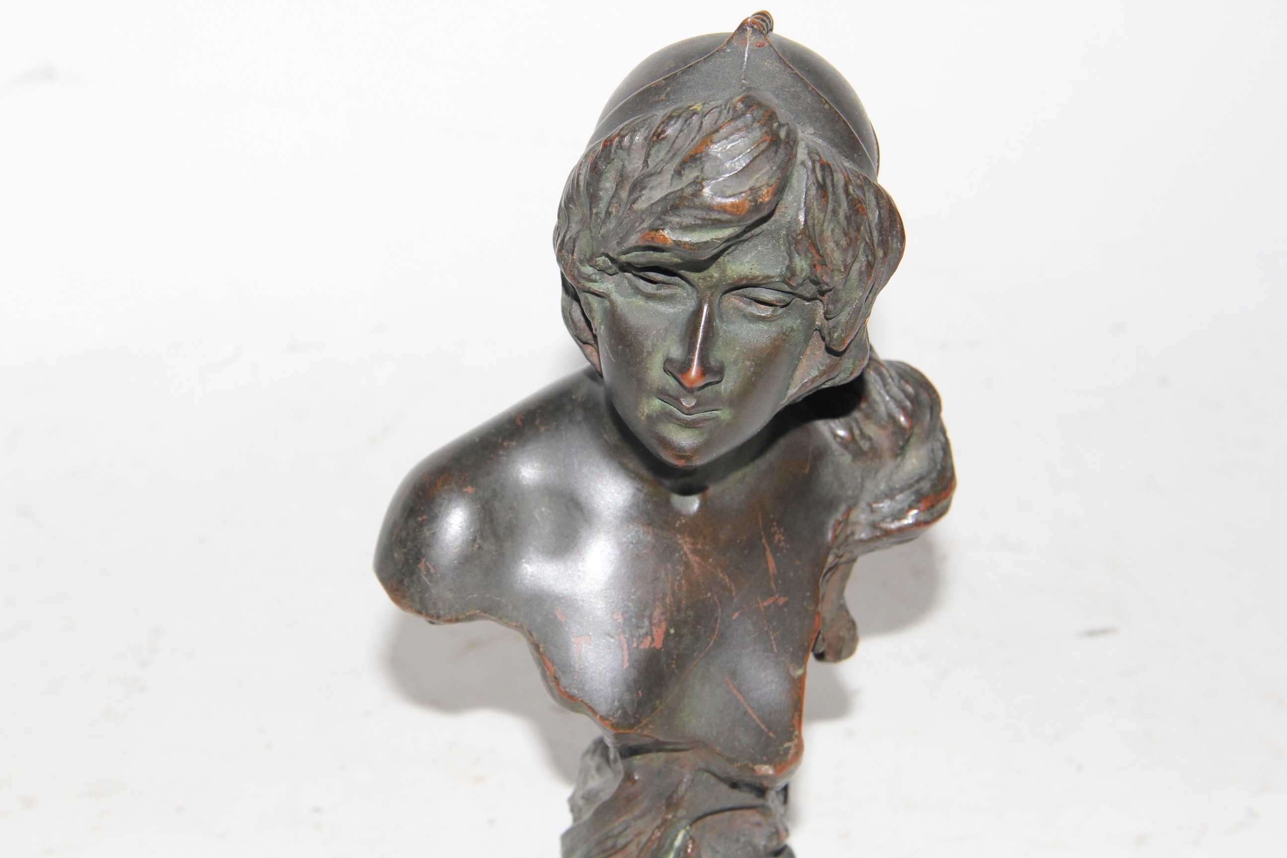 Bronze Bust Sculpture of a Woman