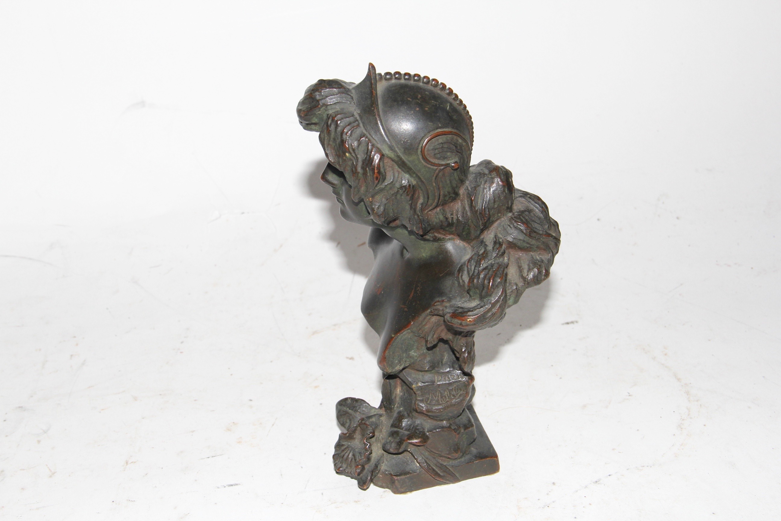 Bronze Bust Sculpture of a Woman