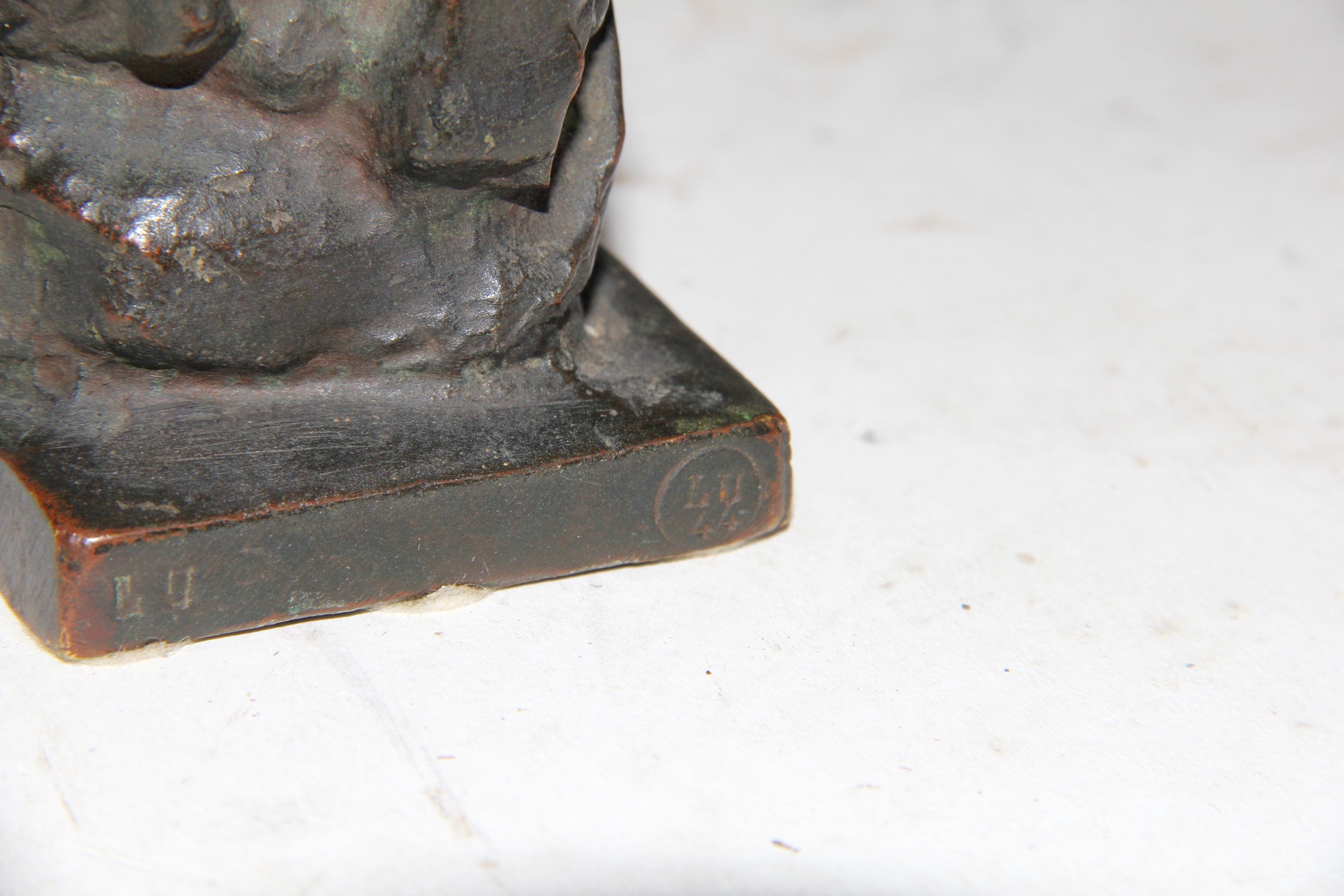 Bronze Bust Sculpture of a Woman