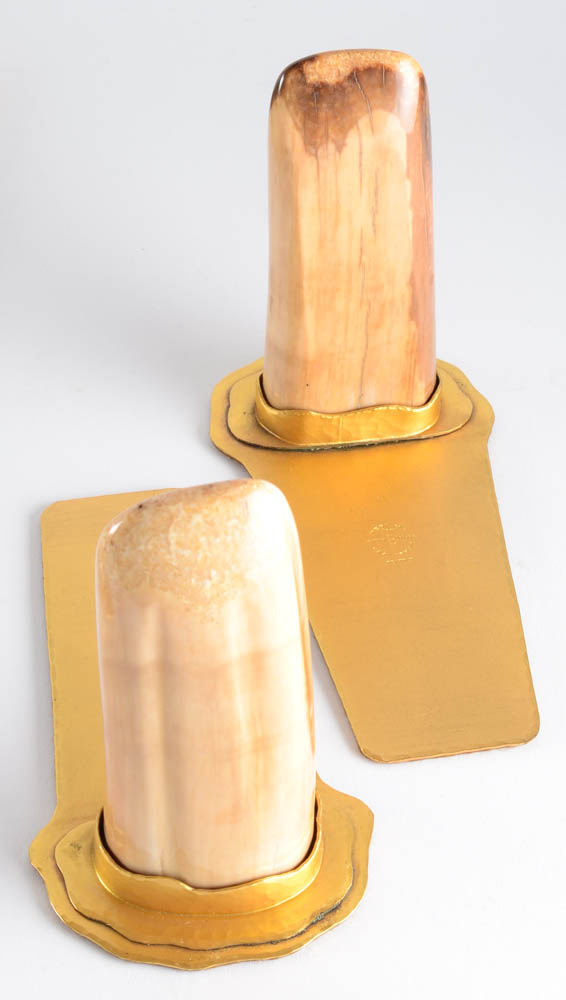 Arts and Crafts Style Albert Berry Desk Set with Ivory