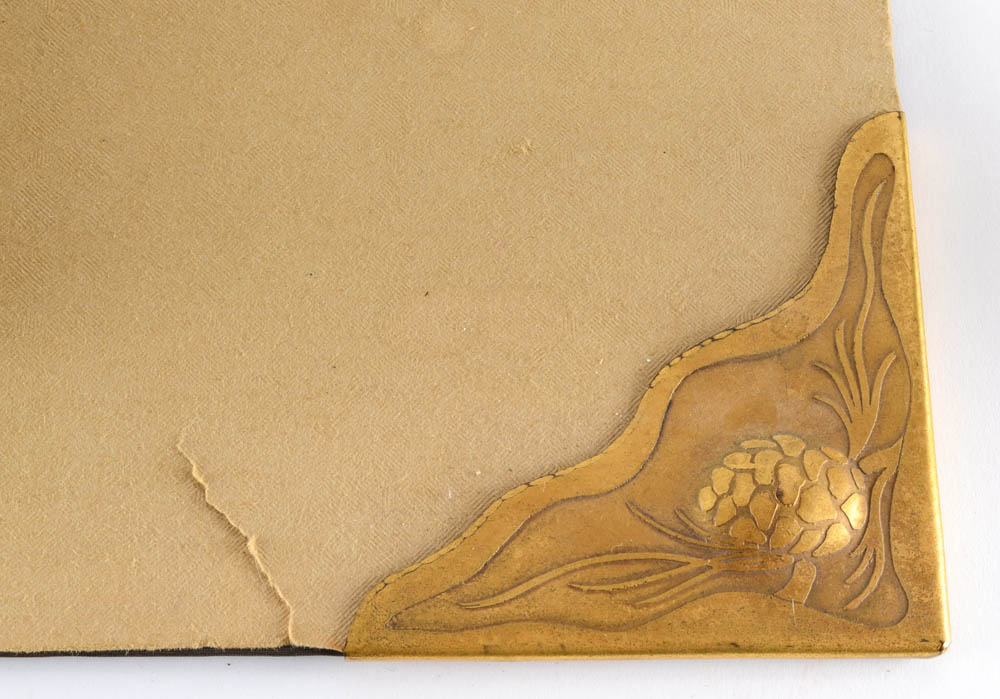 Arts and Crafts Style Albert Berry Desk Set with Ivory