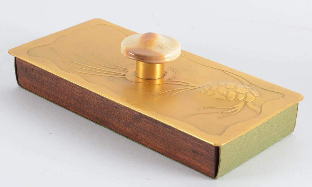 Arts and Crafts Style Albert Berry Desk Set with Ivory