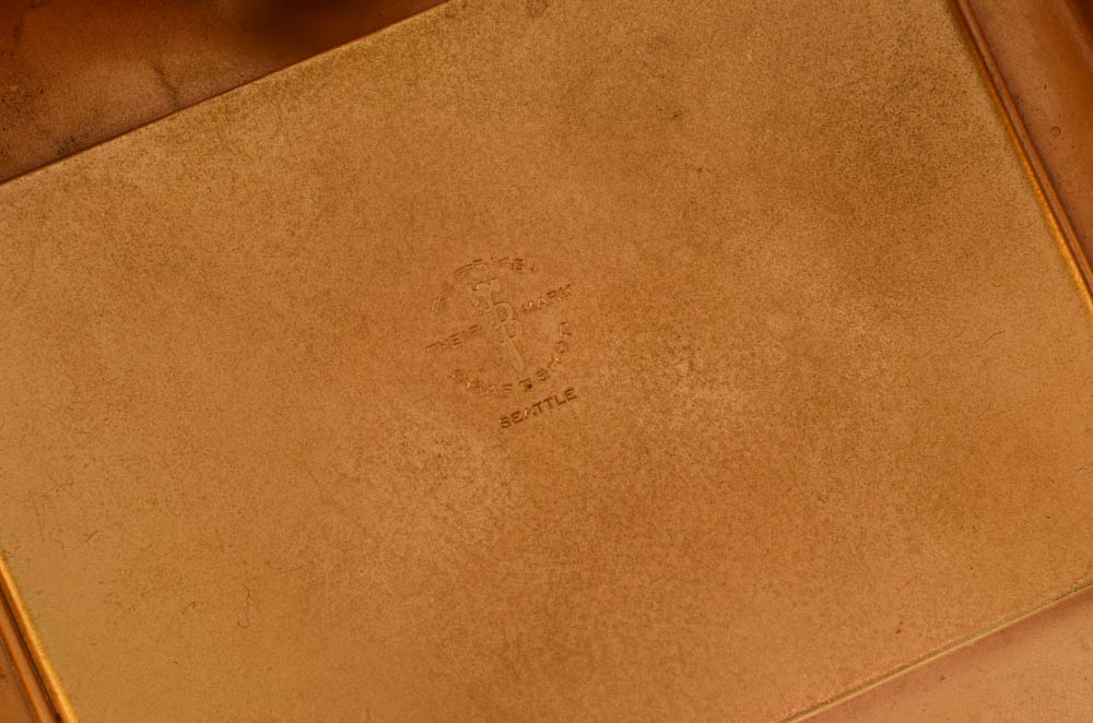 Arts and Crafts Style Albert Berry Desk Set with Ivory