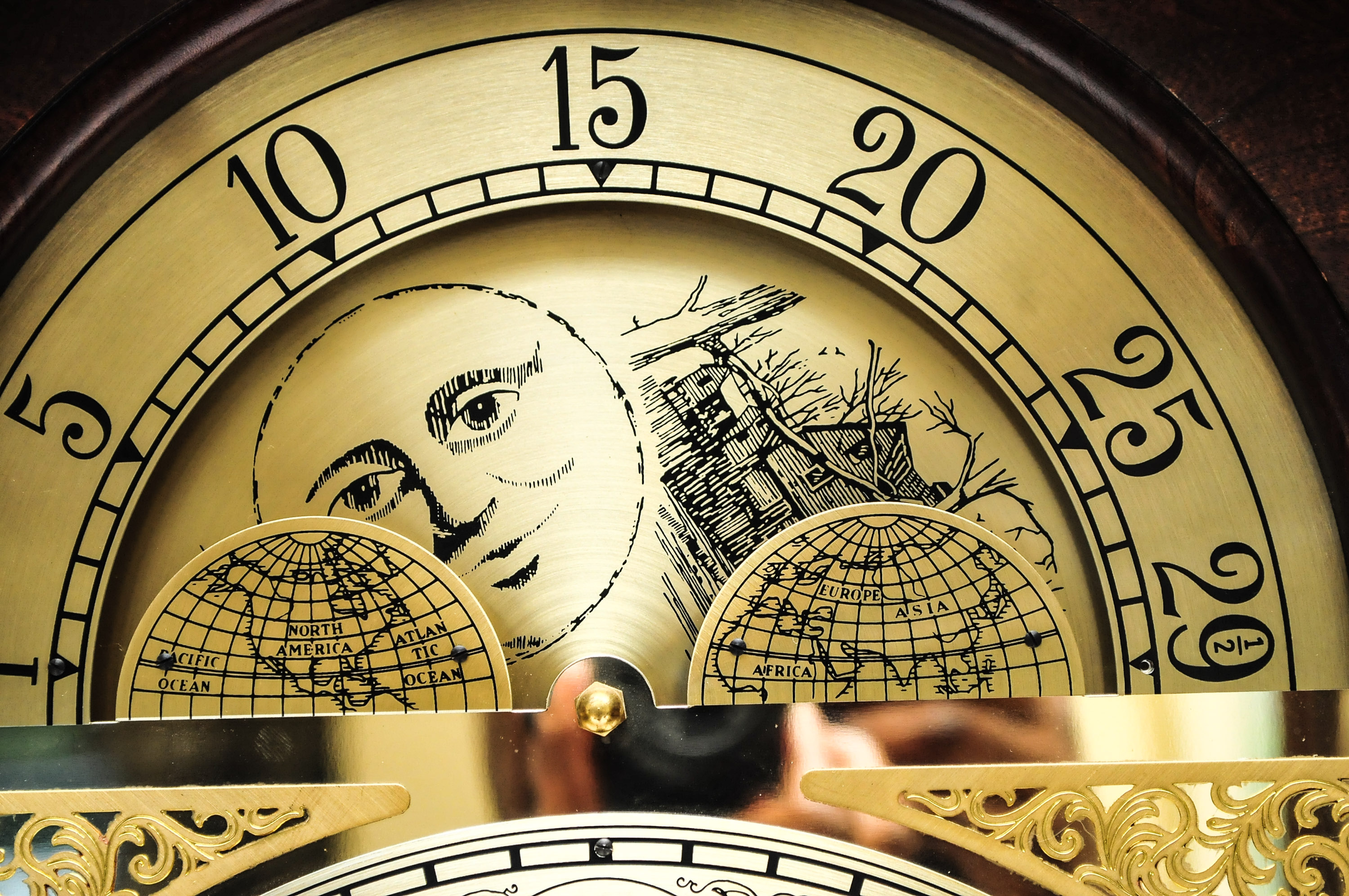 Vintage Ridgeway Grandfather Clock