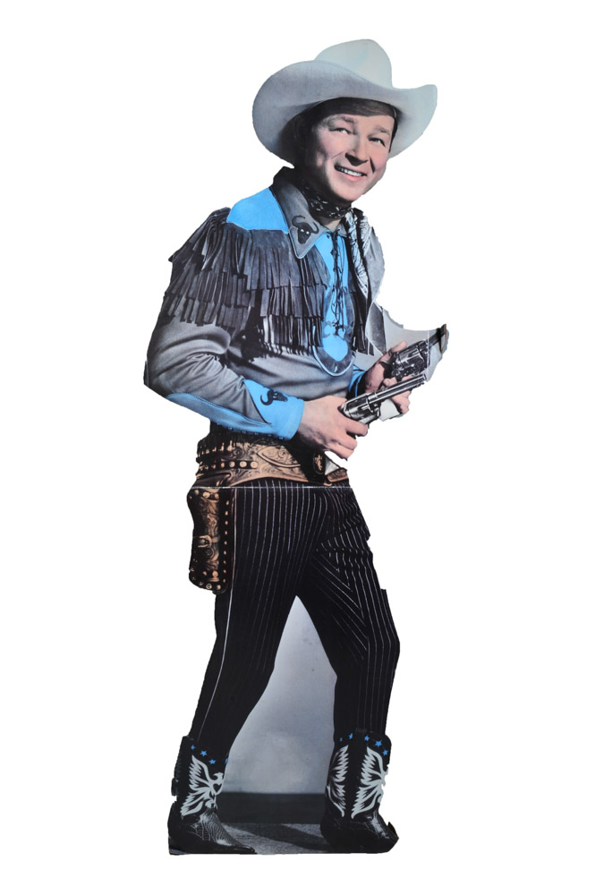 Roy Rogers and Dale Evans Vintage Dinner Set, Lunch Box, Guitar and Standee