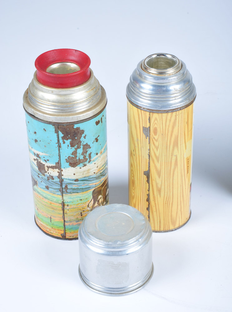 Roy Rogers and Dale Evans Vintage Dinner Set, Lunch Box, Guitar and Standee