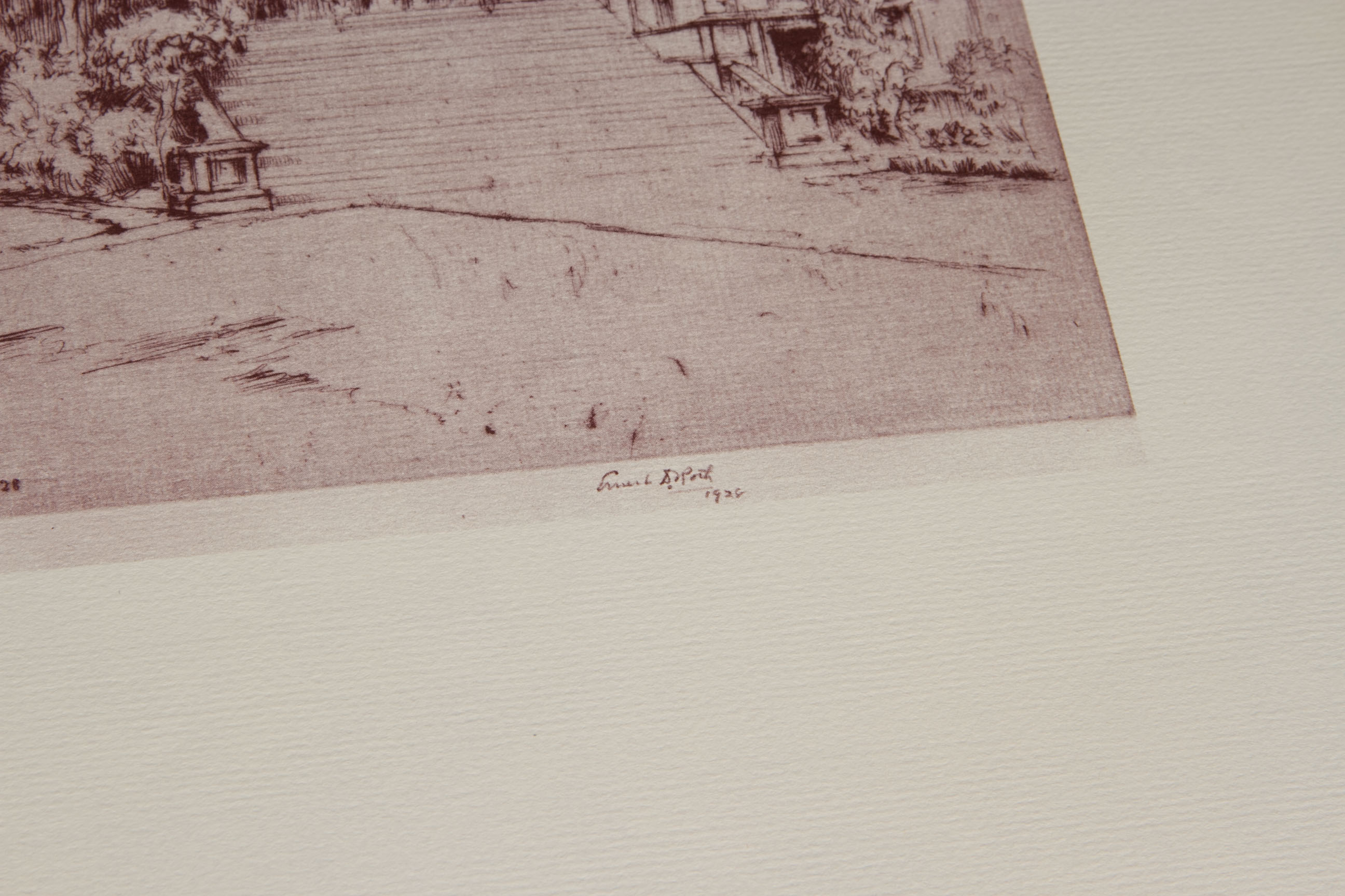 After Ernest D. Roth "Set of Six Prints of 1929 Etchings of the University of Pennsylvania" Etchings