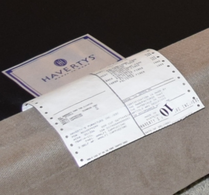 Havertys' "Corey" Left Angle 2-Piece Microsuede Sectional Sofa