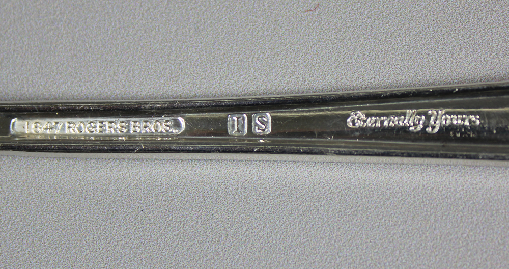 1847 Rogers Bros. "Eternally Yours" Silver Plate Flatware Service for Eight