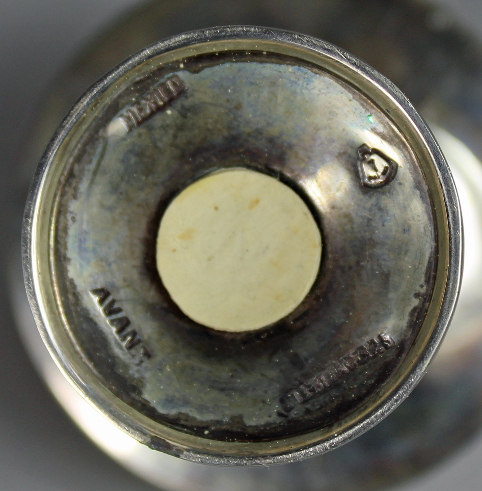 Two sets of Sterling Silver Salt and Pepper Shakers