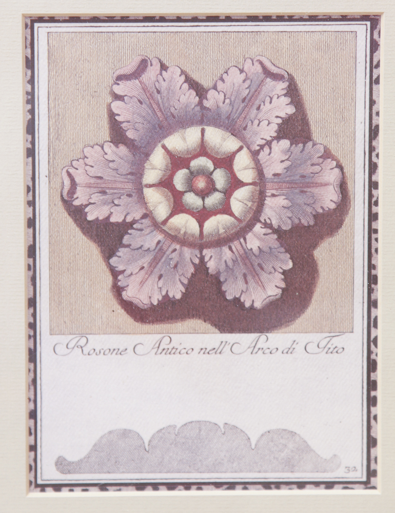 Collection of Wild Cat and Arch of Titus, Santa Maria Del Popolo Rose Lithographs