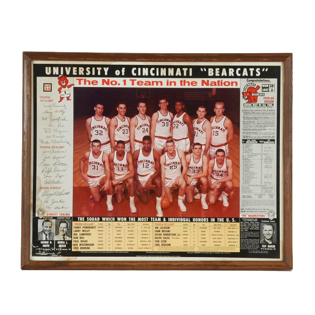 Cincinnati Bearcats 1959-60 Team Poster