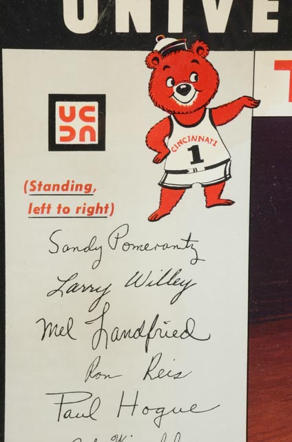Cincinnati Bearcats 1959-60 Team Poster