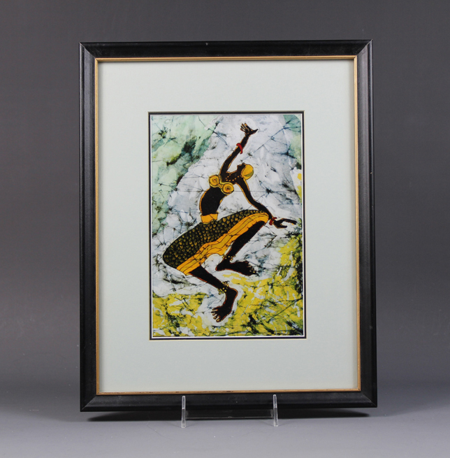 Paul Nzalamba "Dancing In the Clouds" Print of an Original Batik