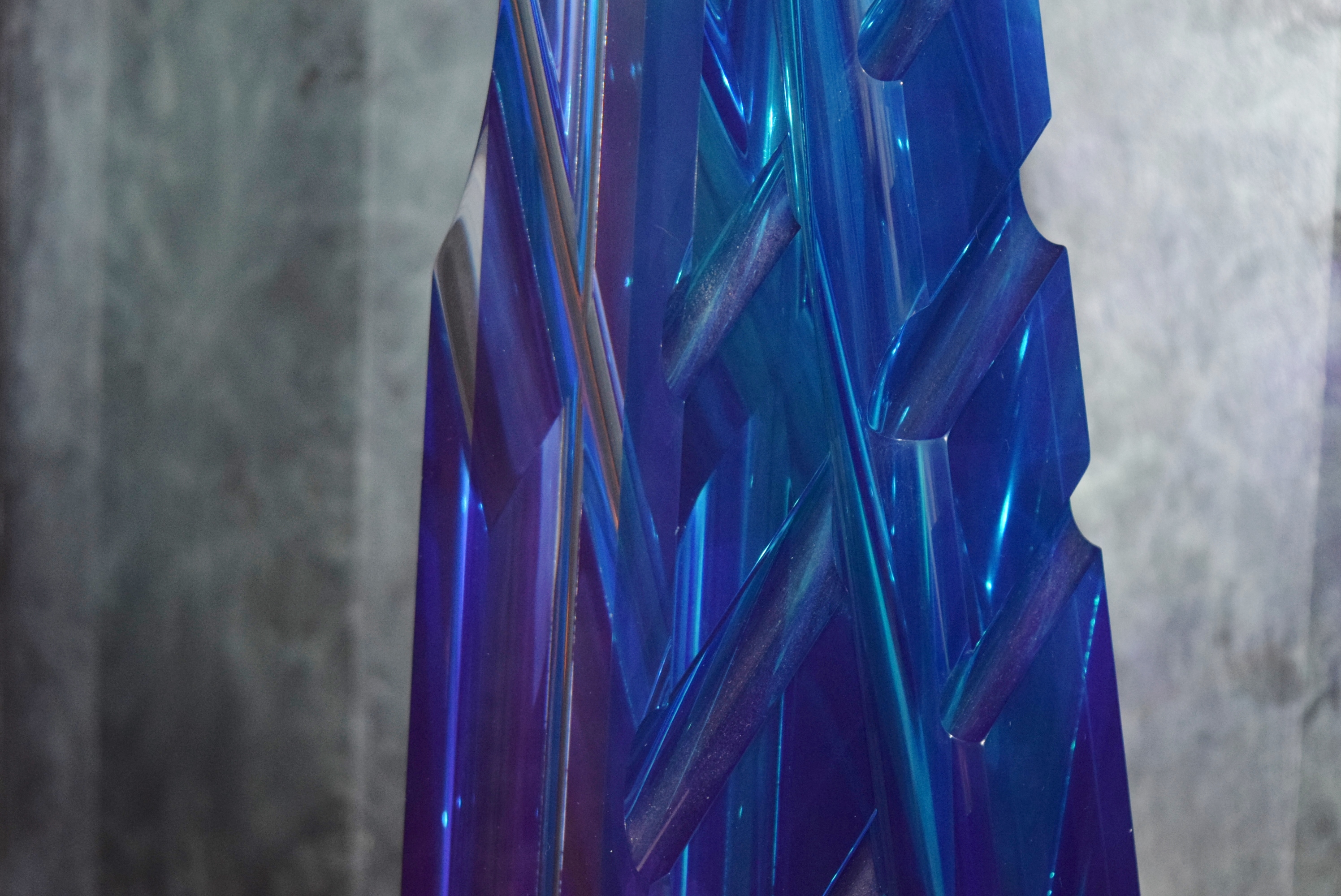 Barry Richman "Regatta" Art Sculpture on Lighted Display Pedestal