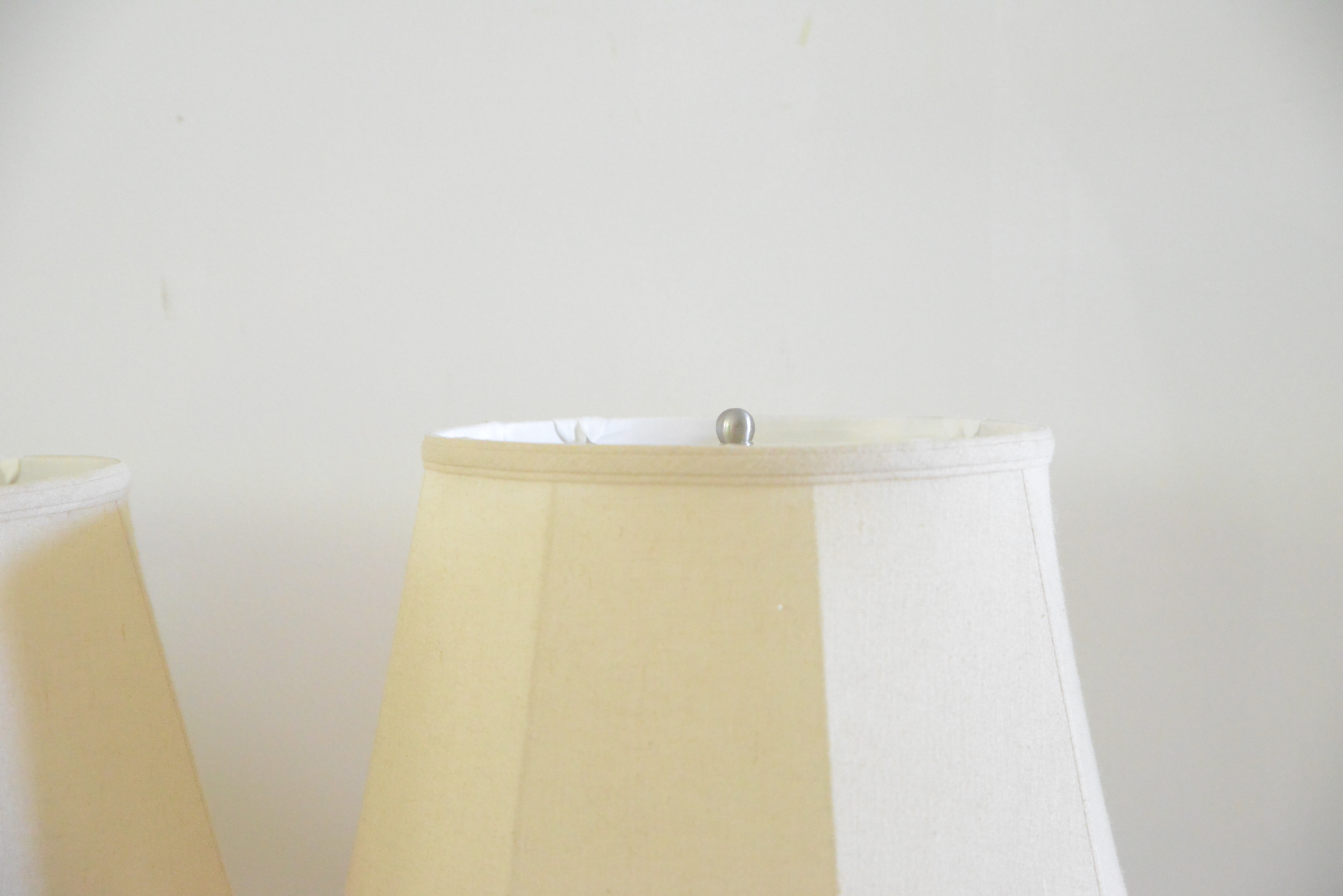 Pair of Tasseled Blue Table Lamps