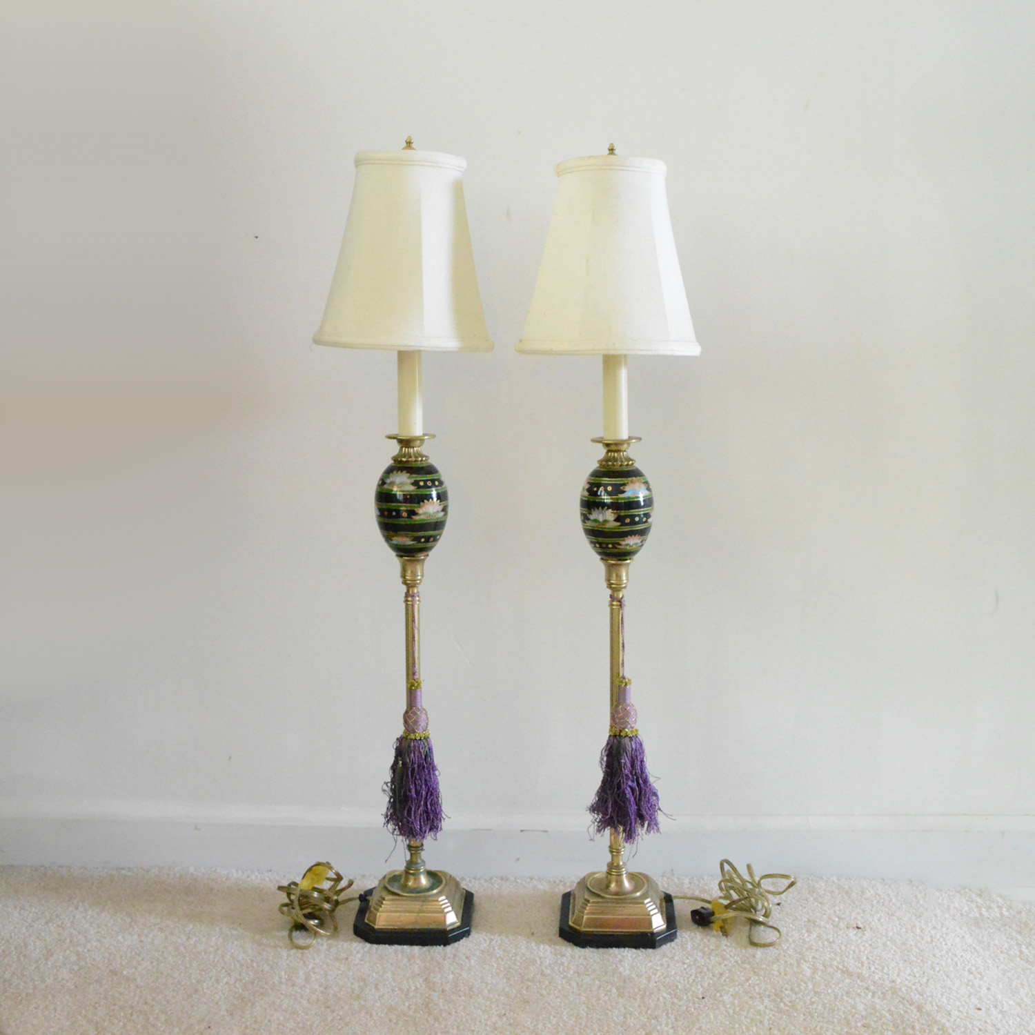 Pair of Candlestick Lamps