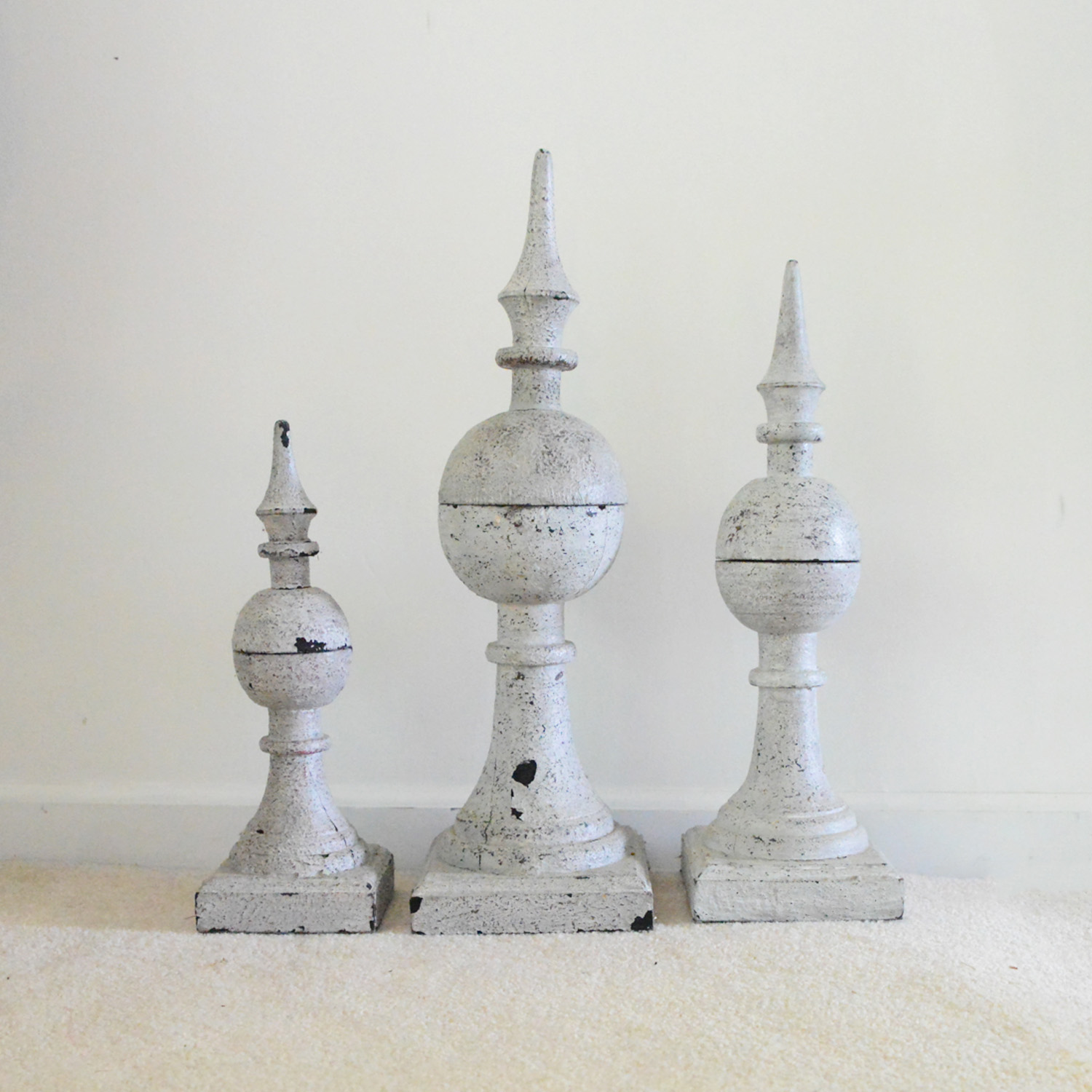Trio of Spire Finials