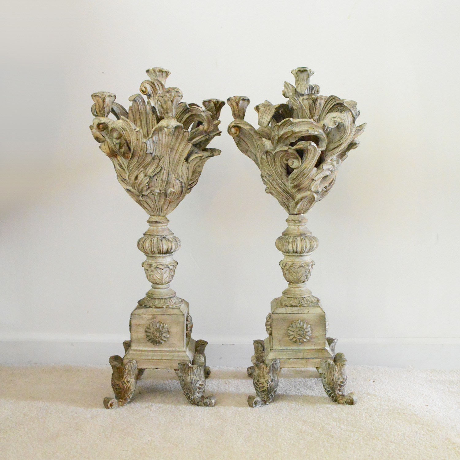 Ornate Greek Inspired Candelabras