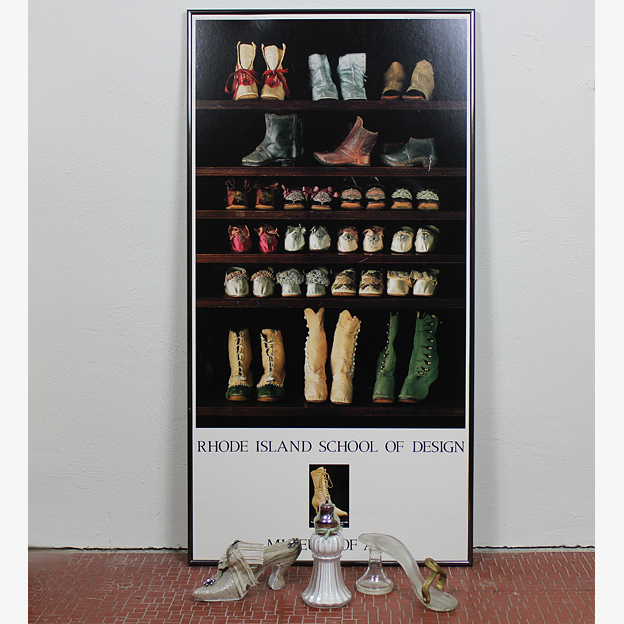 Rhode Island School of Design Museum of Art Poster with Vintage Decorative Shoes