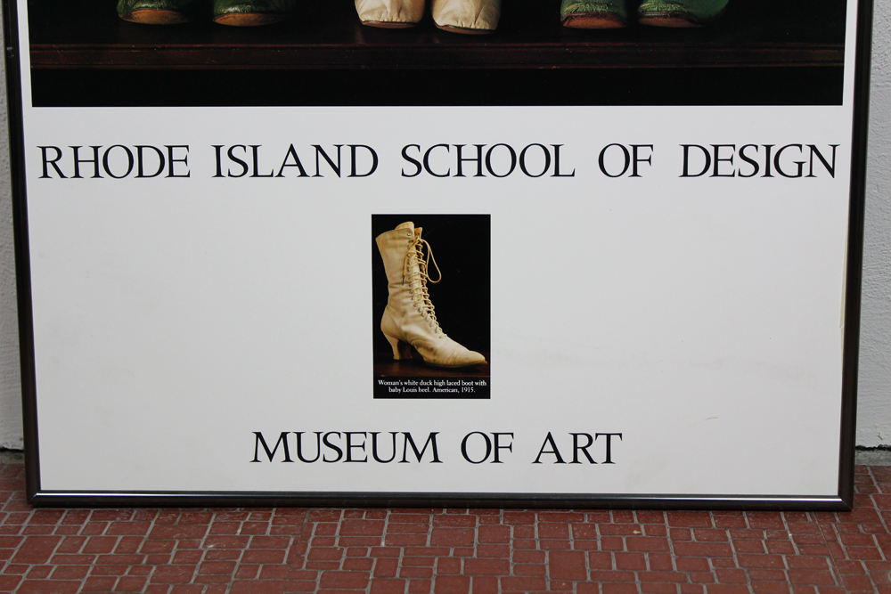 Rhode Island School of Design Museum of Art Poster with Vintage Decorative Shoes