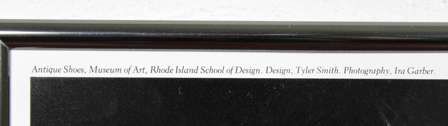 Rhode Island School of Design Museum of Art Poster with Vintage Decorative Shoes