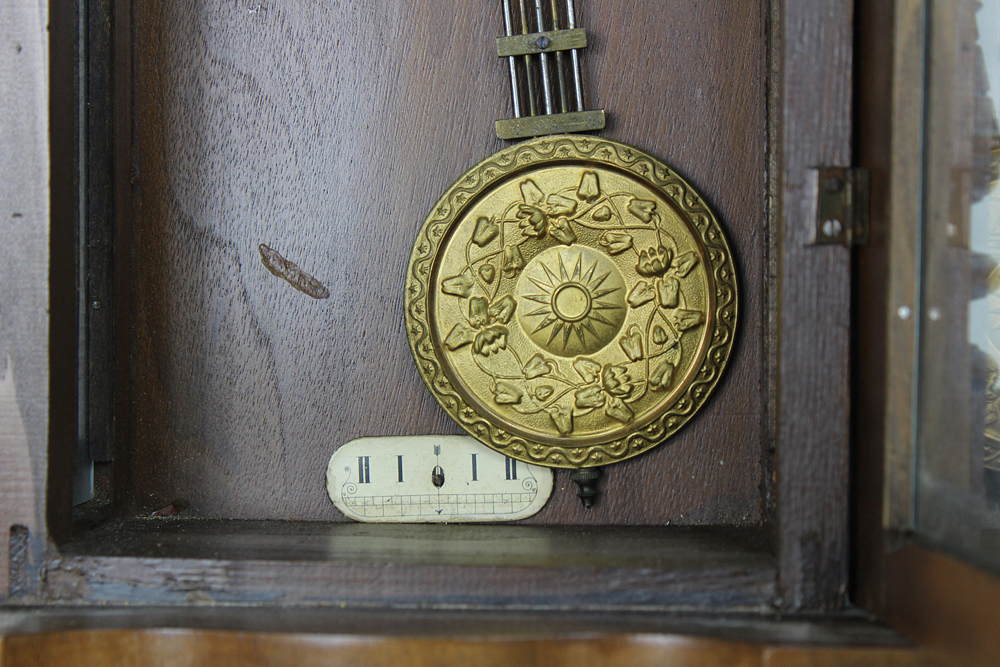 Vintage Junghans Walnut Chiming Wall Clock with Ornate Pendulum