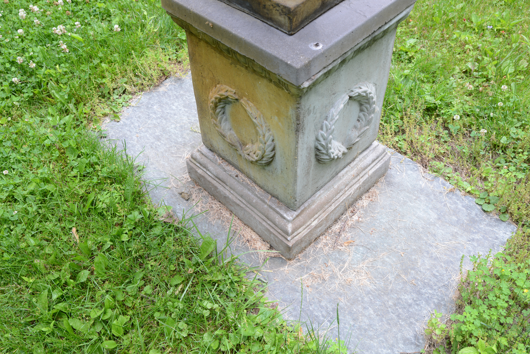 Concrete Pillar and Urn Planter