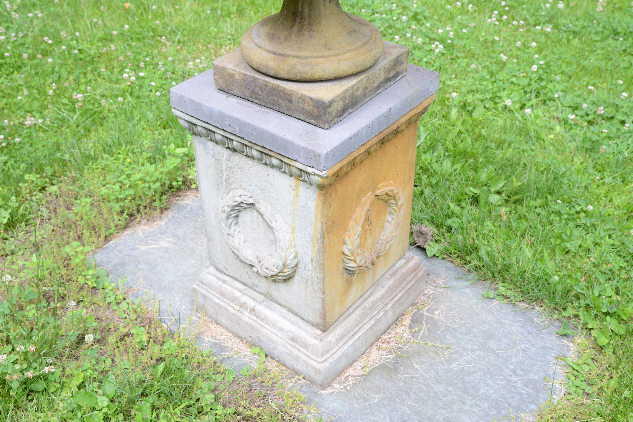 Concrete Pillar and Urn Planter