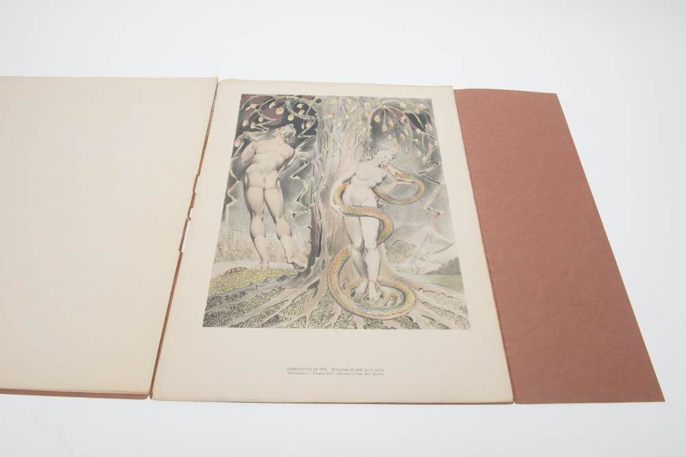 Vintage Folio of William Blake "Paradise Lost" Illustrations, Circa 1947