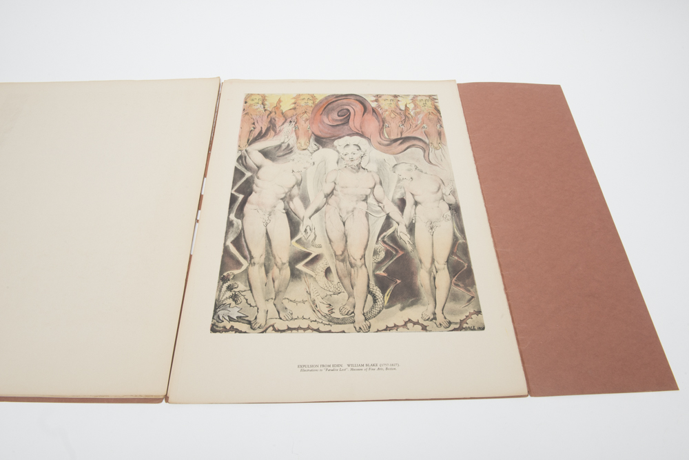Vintage Folio of William Blake "Paradise Lost" Illustrations, Circa 1947
