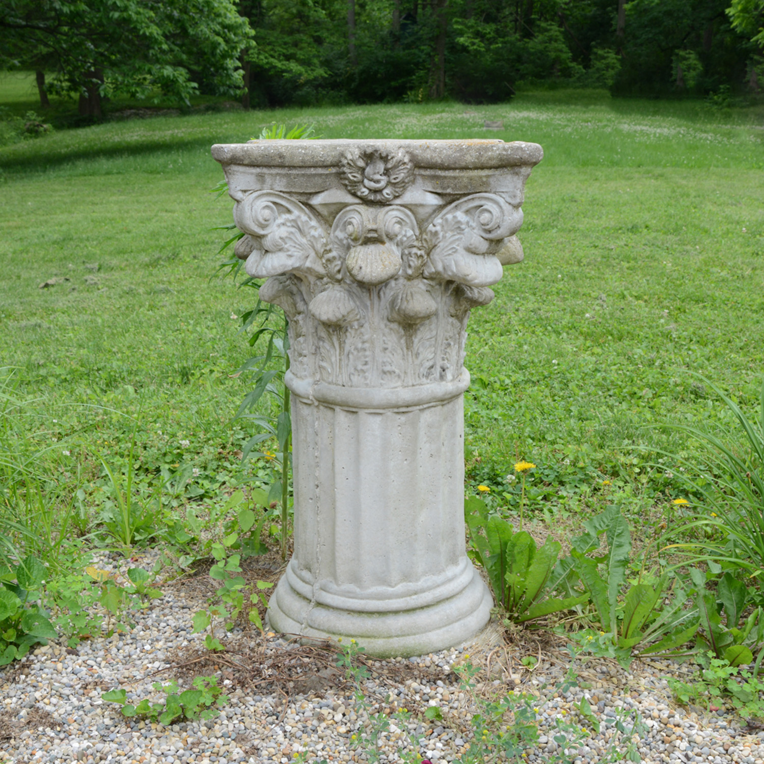 Concrete Plant Stand