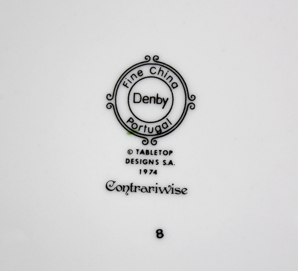 Denby Fine China and Green Stemware